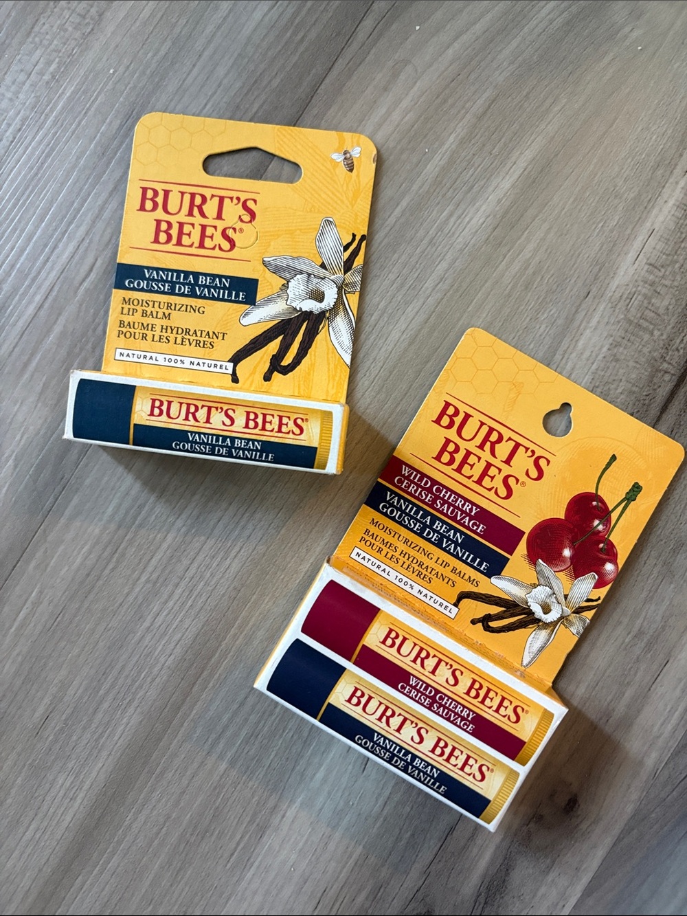 Burt’s Bees lip balm - set of 3